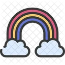 Regenbogenwolke  Symbol