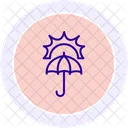 Regenschirm Farbkreis Symbol Symbol