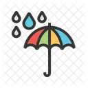 Regenschirm Regen Schutz Symbol