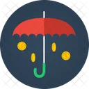 Regenschirm Munzen Bargeld Munze Symbol