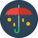 Regenschirm Munzen Geld Symbol