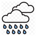 Regnerisch Wetter Prognose Symbol