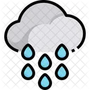Regenwetter Regen Regnet Symbol