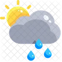 Regenwetter Regen Regnet Symbol