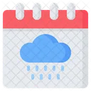 Regen Regenzeit Jahreszeit Icon