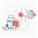 Regime Riche En Probiotiques Sante Intestinale Aliments Fermentes Icône