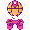 Regionales Spiel Mehrere Regionen Mehrere Server Symbol