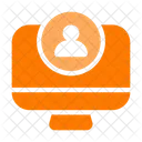 Monitor Account Simple Icon