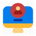 Monitor Account Simple Icon