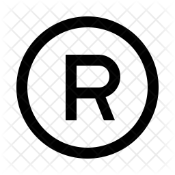 Registered trademark Icon of Line style - Available in SVG, PNG, EPS ...