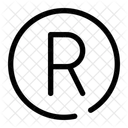 Registered Trademark R Radiation Icon