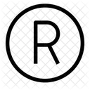 Registered Trademark R Radiation Icon