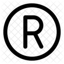 Registered Trademark R Radiation Icon