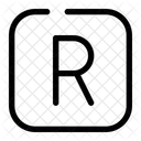 Registered Trademark Square Symbol Sign Icon