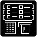 Zahlungsautomat Registrierkasse Kartenzahlungsdienste Symbol