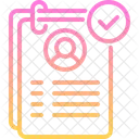 Registrierung Dokument Portfolio Symbol