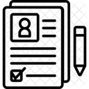 Formulardokument Formularvorlage Anmeldeformular Symbol