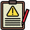 Registro De Incidentes Informe Registro Icono