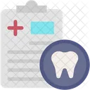 Registro Dental Informe Dental Diagnostico Icono