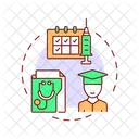 Registros de saúde dos alunos  Ícone