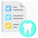 Registros Dentales Informe Medico Diente Icono