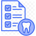 Registros Dentales Informe Medico Diente Icono