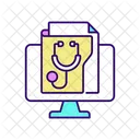 Registros médicos digitales  Icon