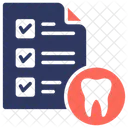Registros Odontologicos Relatorio Medico Dente Ícone