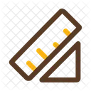 Distancia Regla En Linea Icono