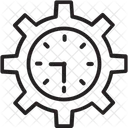 Reglage De Lhorloge Rouage Horaire Icône