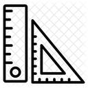 Outils Geometriques Regle Outils De Mesure Icône