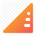 Triangle de règle  Icône