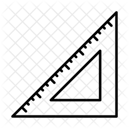 Règle triangulaire  Icône