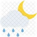 Nacht Regen Wolke Symbol