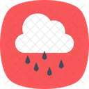 Regen Wolke Regentropfen Symbol