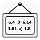 Regras De Desigualdade Propriedades De Desigualdade Leis De Desigualdade Ícone