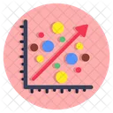 Regression Chart Infographic Statistics Icon