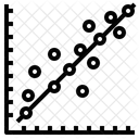 Lineaire Regression Fonction Icône