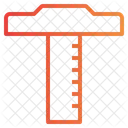 Regua Esquadro Em T Ferramenta De Design Ícone
