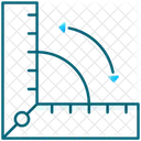 Régua angular  Ícone