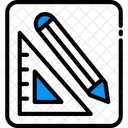 Matematica Regua Triangular Regua Ícone