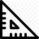 Régua-triângulo-escala de ângulo reto  Ícone