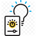 Luces Mas Tenue Atenuador Luz Icono