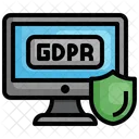 Regulamento de privacidade do GDPR  Ícone