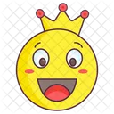 Emoji Rei Expressao Rei Emotag Ícone