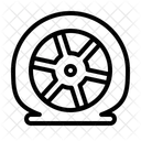 Reifenpanne  Symbol