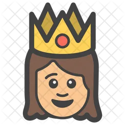 Reina Emoji Icono