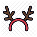 Reindeer Reindeer Antlers Accessory Icon