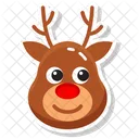 Reindeer Caribou Sleigh Puller Icon