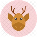Reindeer Christmas Claus Icon